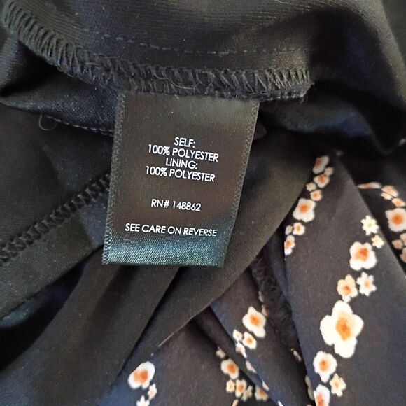 Torrid 2 Plus Size Maxi Georgette Surplice Hi Low Belt Dress Black Floral 2X NEW - Picture 9 of 10